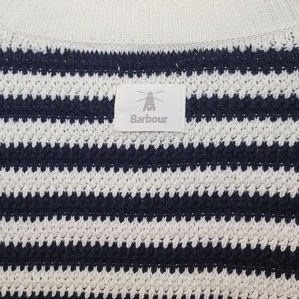 Barbour Sandgate Knitted Cardigan Women's Multi Stripe  Size 6 - Picture 15 of 16